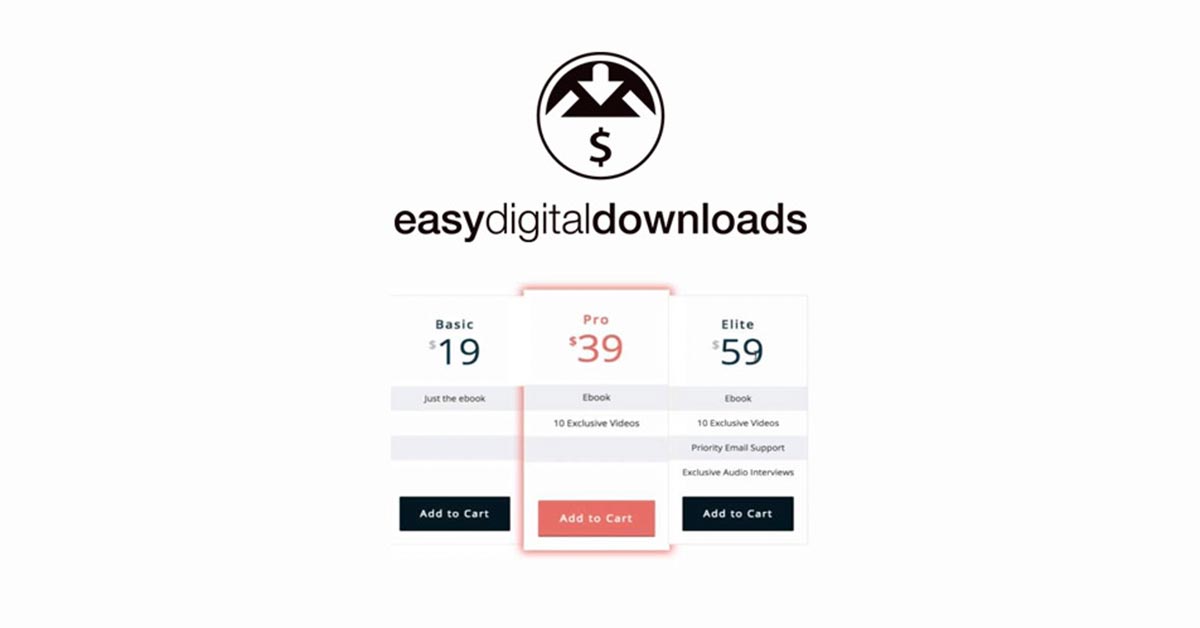 Easy Digital Downloads Pricing Tables